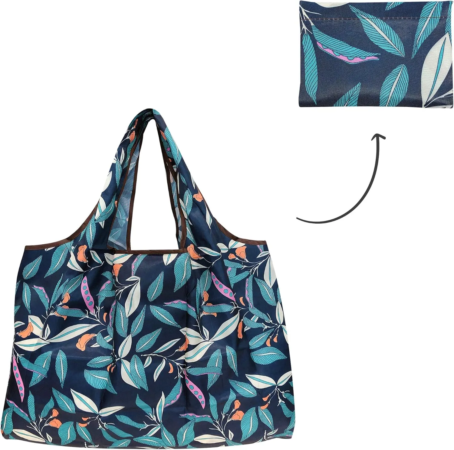 Wrapables Eco-Friendly Large Nylon Reusable Shopping Bags (Set of 2)