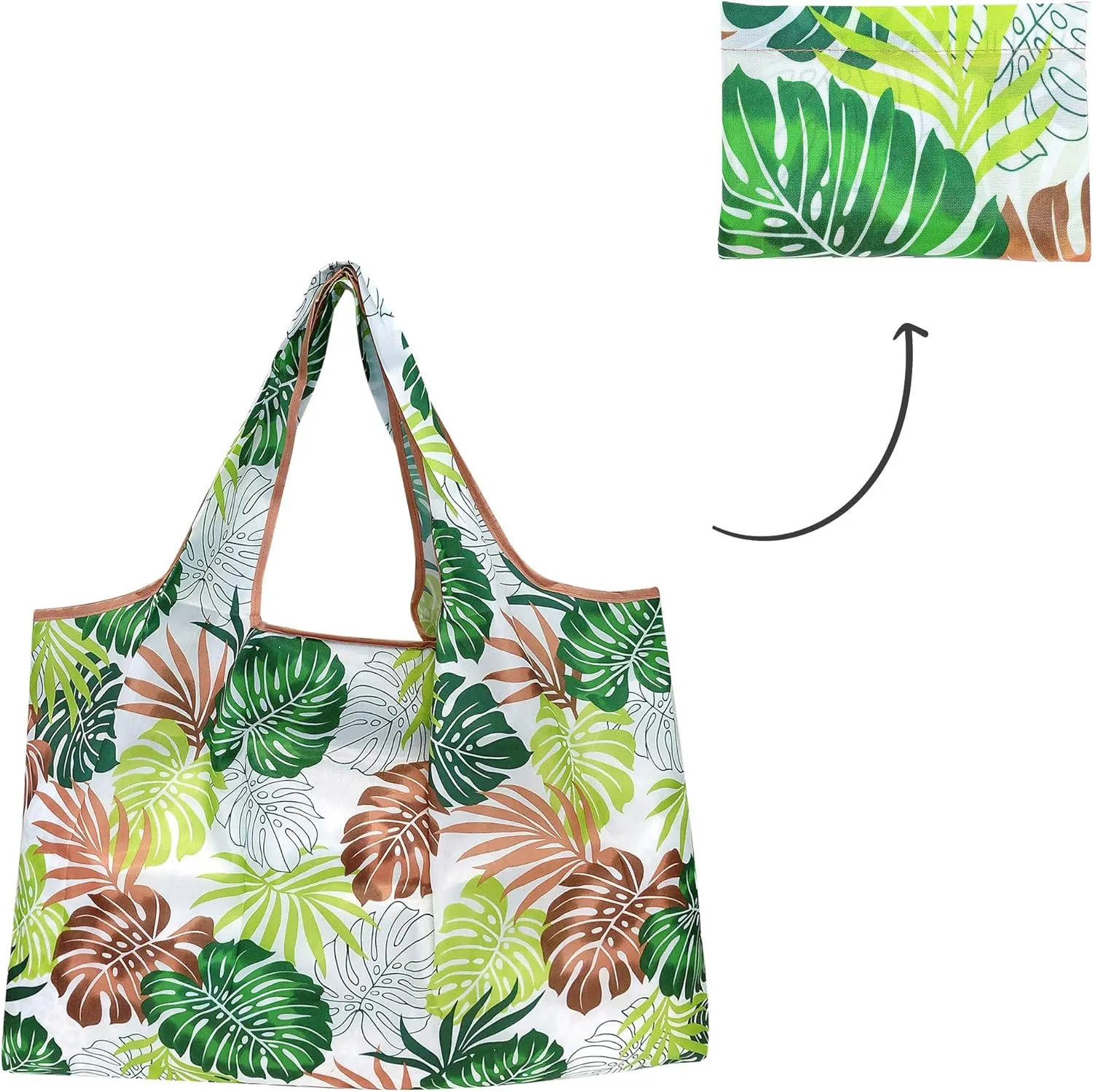 Wrapables Eco-Friendly Large Nylon Reusable Shopping Bags (Set of 2)