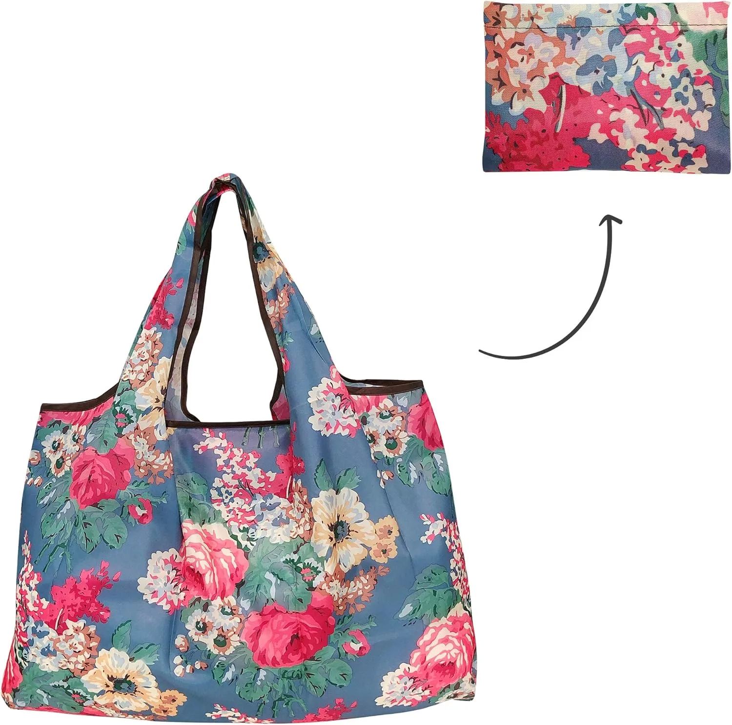 Wrapables Eco-Friendly Large Nylon Reusable Shopping Bags (Set of 3)