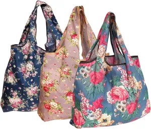 Wrapables Eco-Friendly Large Nylon Reusable Shopping Bags (Set of 3)