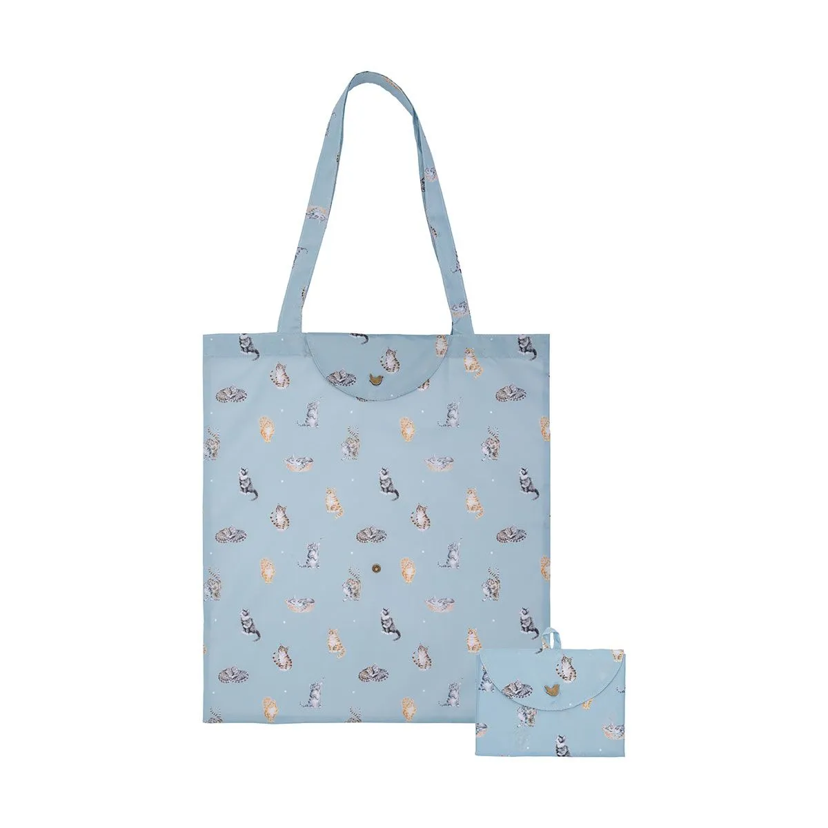 Wrendale 43cm 'Feline Friends' Cat Foldable Shopping Bag