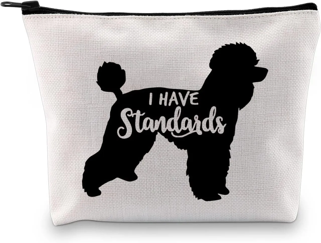 XYANFA I Have Standards Poodle Makeup Bag - Standard Poodle Mama Mom Gift - Dog Lover Zipper Pouch