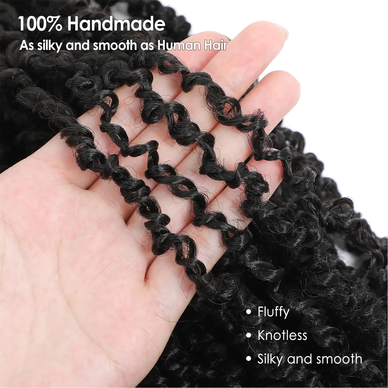 Yanky Twist Crochet Hair - (10 12 14 inch)*3,Total 9 packs,Dark Brown,Pre-Looped Yankee Twist Mini Passion Twist,Pre-Twisted Micro Spring Twist,Boho Senegalese Twist Crochet Hair with Curly Ends (2#)