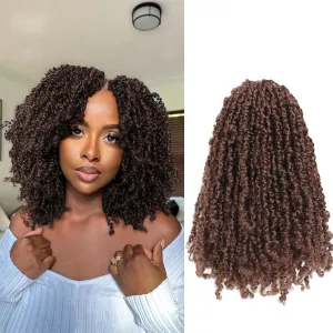 Yanky Twist Crochet Hair (8 10 12 inch)*3,Total 9 packs,Medium Auburn,Pre-Looped Yankee Twist Mini Passion Twist,Pre-Twisted Micro Spring Twist,Boho Senegalese Twist Crochet Hair with Curly Ends (30#)