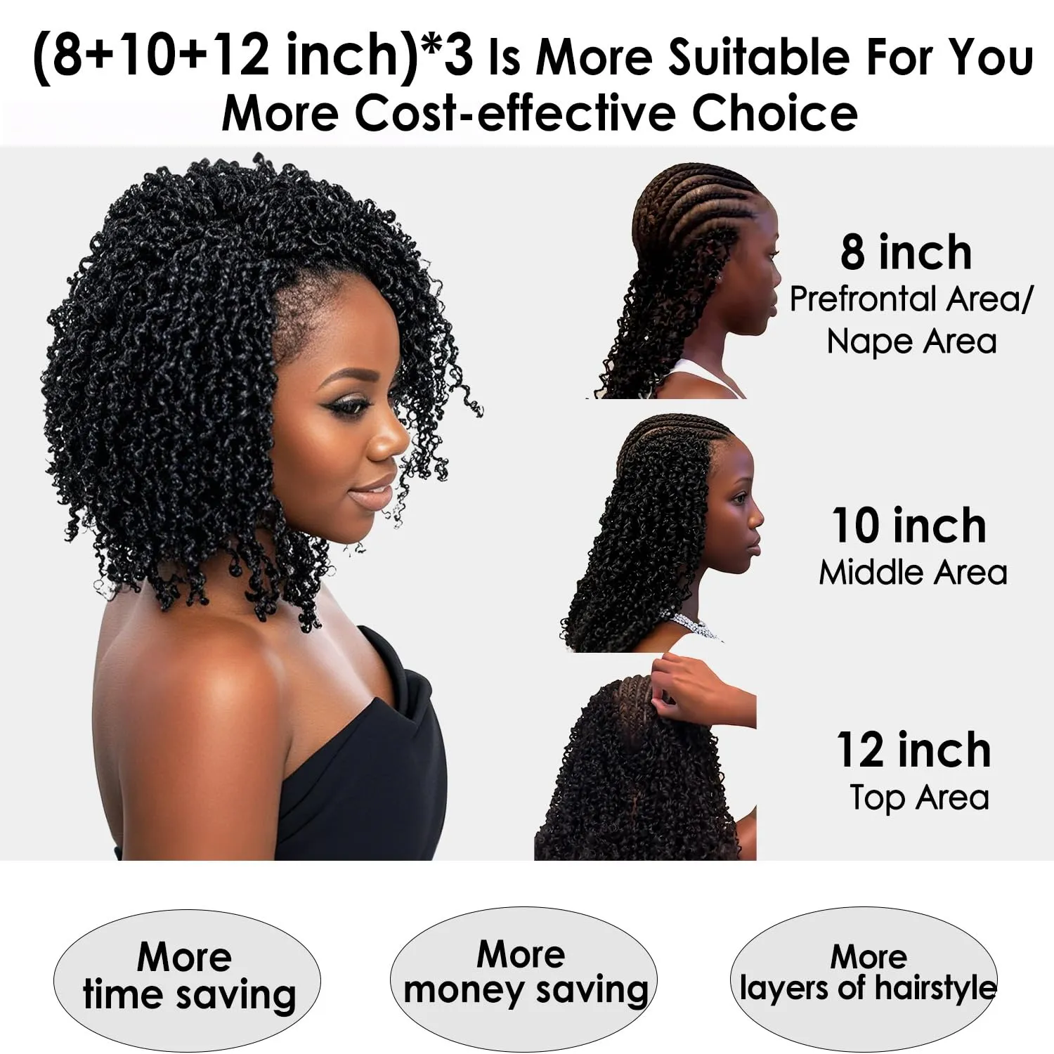 Yanky Twist Crochet Hair (8 10 12 inch)*3,Total 9 packs,Medium Auburn,Pre-Looped Yankee Twist Mini Passion Twist,Pre-Twisted Micro Spring Twist,Boho Senegalese Twist Crochet Hair with Curly Ends (30#)