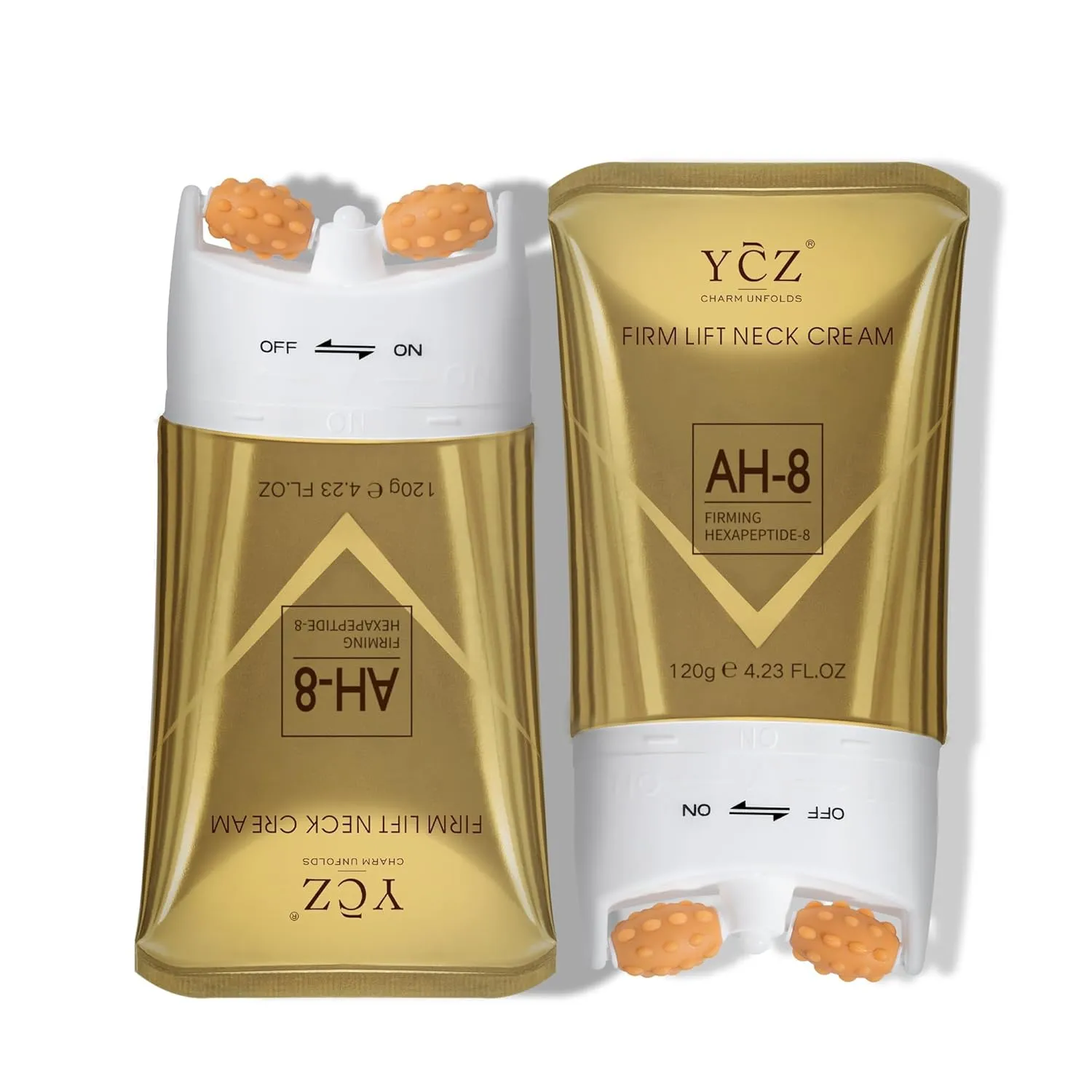 Ycz AH-8 Firming Neck Cream for Crepey Skin Body Care Comfort, Contains Hexapeptide, Moisturizing, Tightening Lotions Cosmetic Skin Care Skin Repair (Pack of 2)
