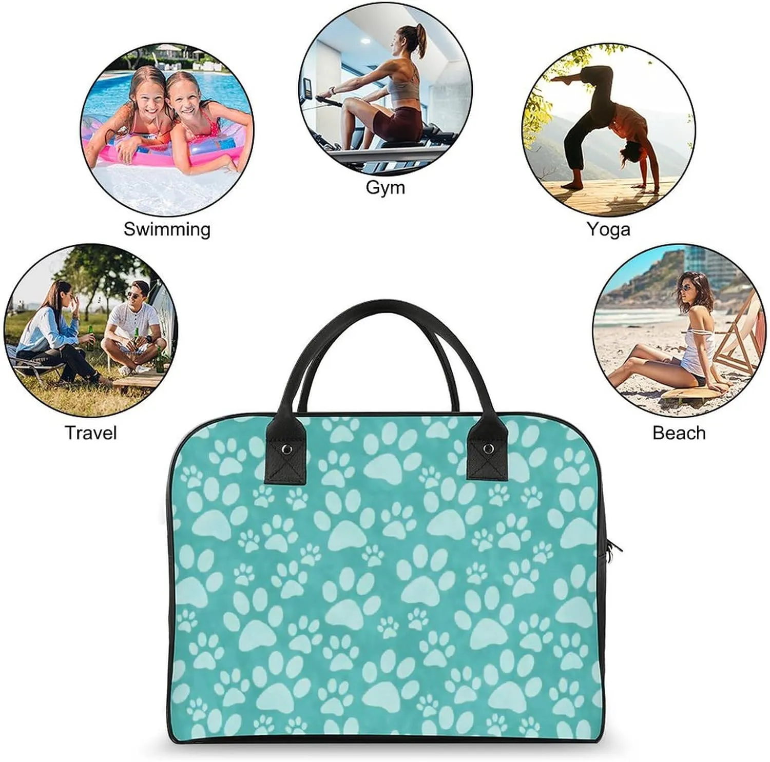 Yellow Classic Rubber Duck Fashionable Large Capacity Travel Handbag Unisex