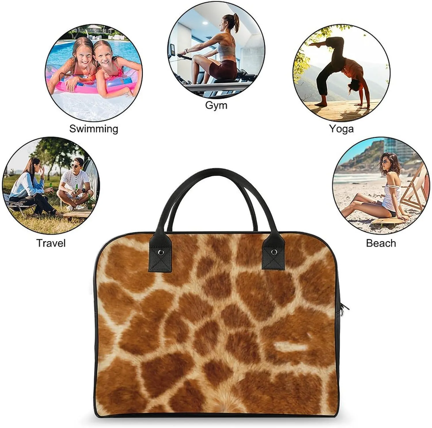 Yellow Classic Rubber Duck Fashionable Large Capacity Travel Handbag Unisex