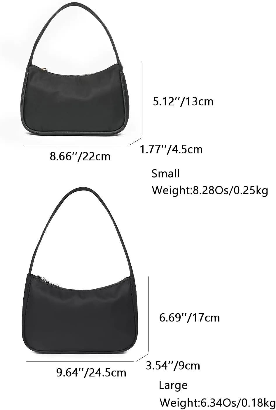 YONBEN® Women's Shoulder Bag Handbag Purse Simple One-Shoulder Underarm Bag Lightweight and Practical