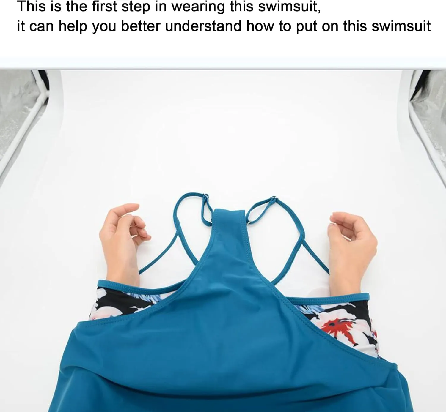 Zando Tankini Swimsuits for Women 2024 Athletic Two Piece Bathing Suit Sporty Swimwear Long Torso Swim Top with Boyshorts