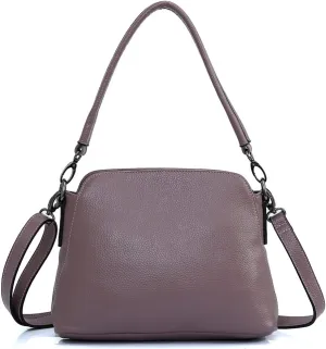 zency Genuine Leather Bags For Women Vintage Simple Small Handbag Casual Female Shoulder Crossbody Tote Bag Winter