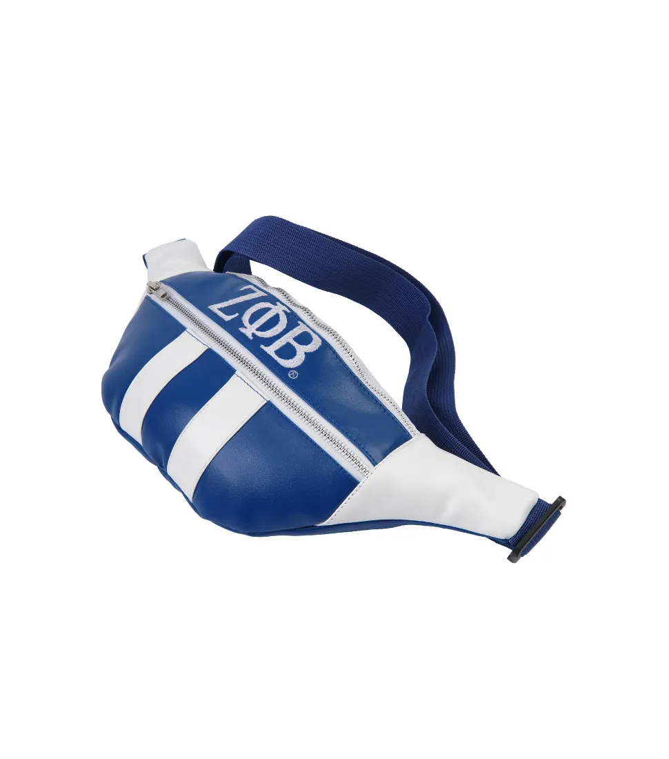 Zeta Phi Beta Striped Fanny Pack - Greekian