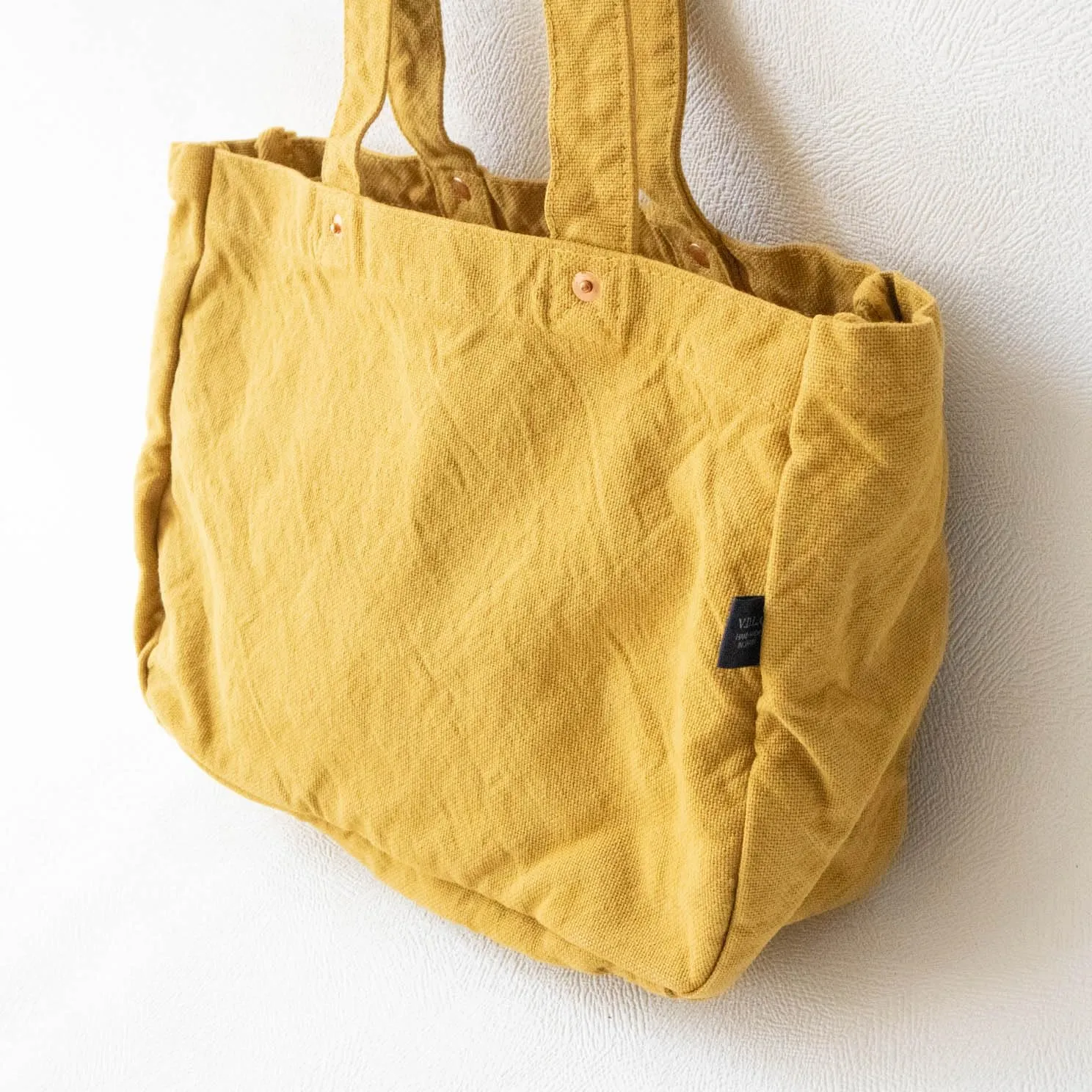 ZIP Tote Bag Cotton100% Canvas Zipper Fastener Simple japan Washable Sholder hand Bag (VC-23)