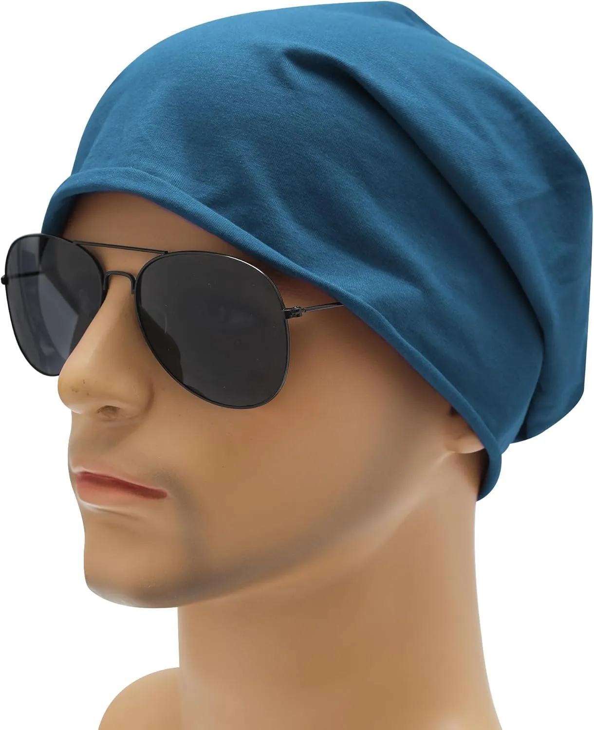 ZLYC Cotton Thin Slouchy Beanie Hat for Men Women Fashion Soft Stretch Knit Skull Cap