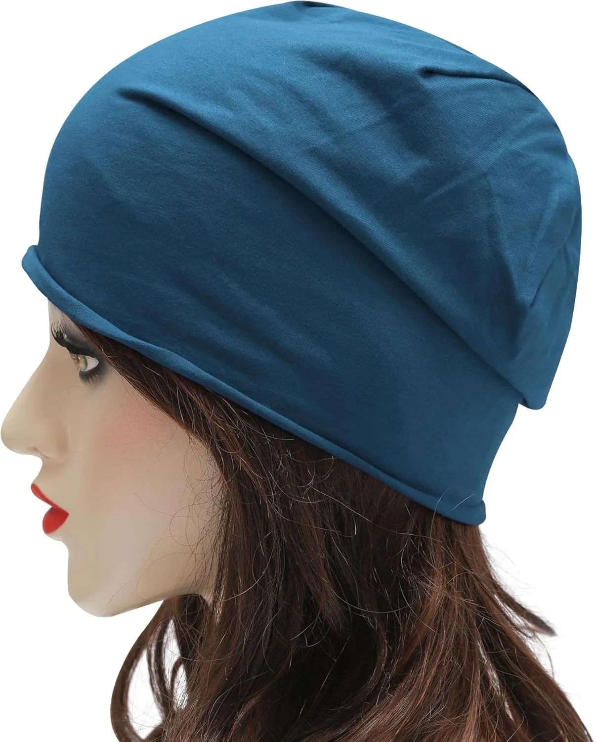 ZLYC Cotton Thin Slouchy Beanie Hat for Men Women Fashion Soft Stretch Knit Skull Cap