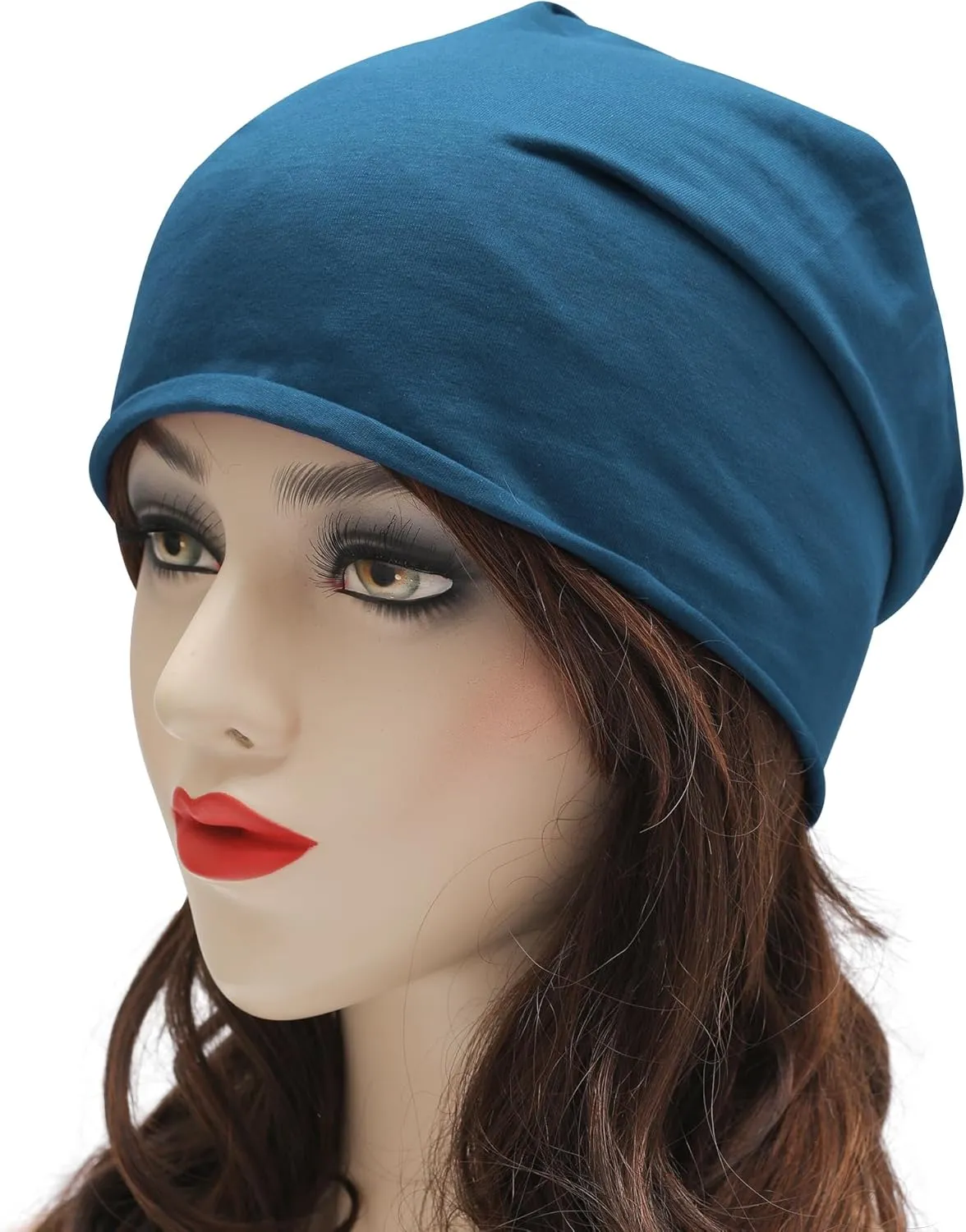 ZLYC Cotton Thin Slouchy Beanie Hat for Men Women Fashion Soft Stretch Knit Skull Cap