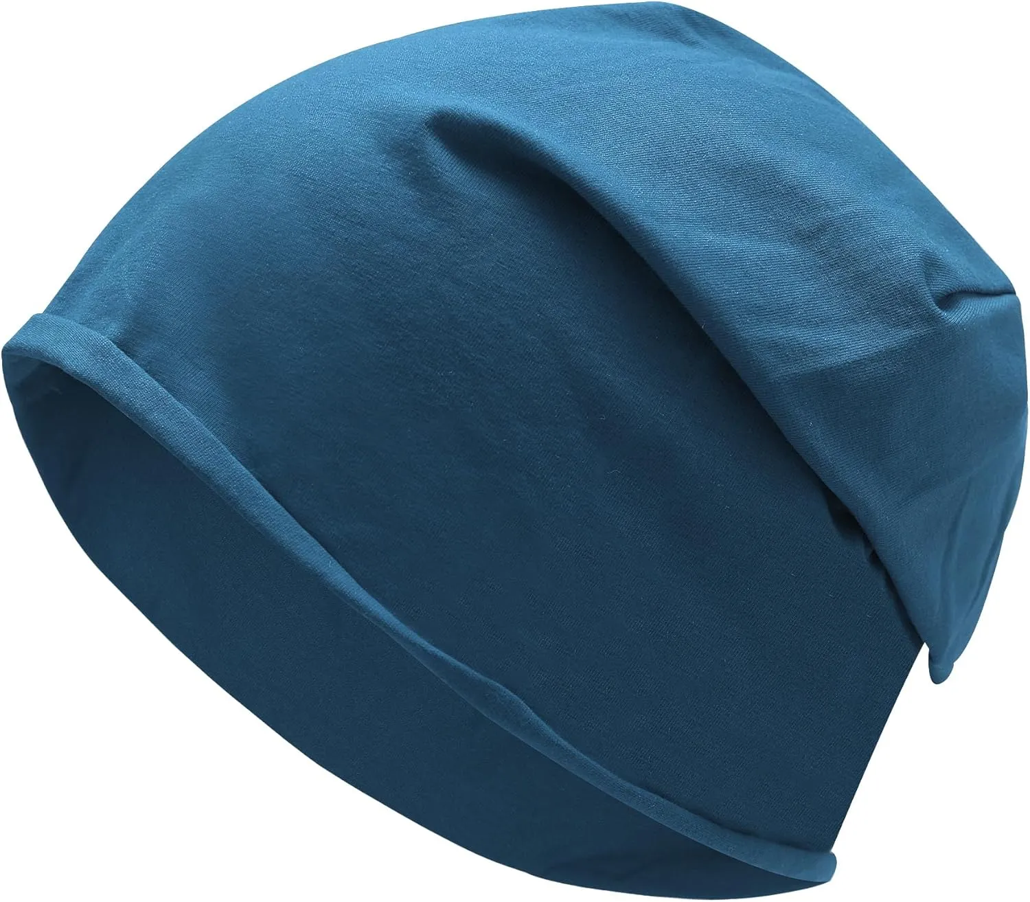 ZLYC Cotton Thin Slouchy Beanie Hat for Men Women Fashion Soft Stretch Knit Skull Cap