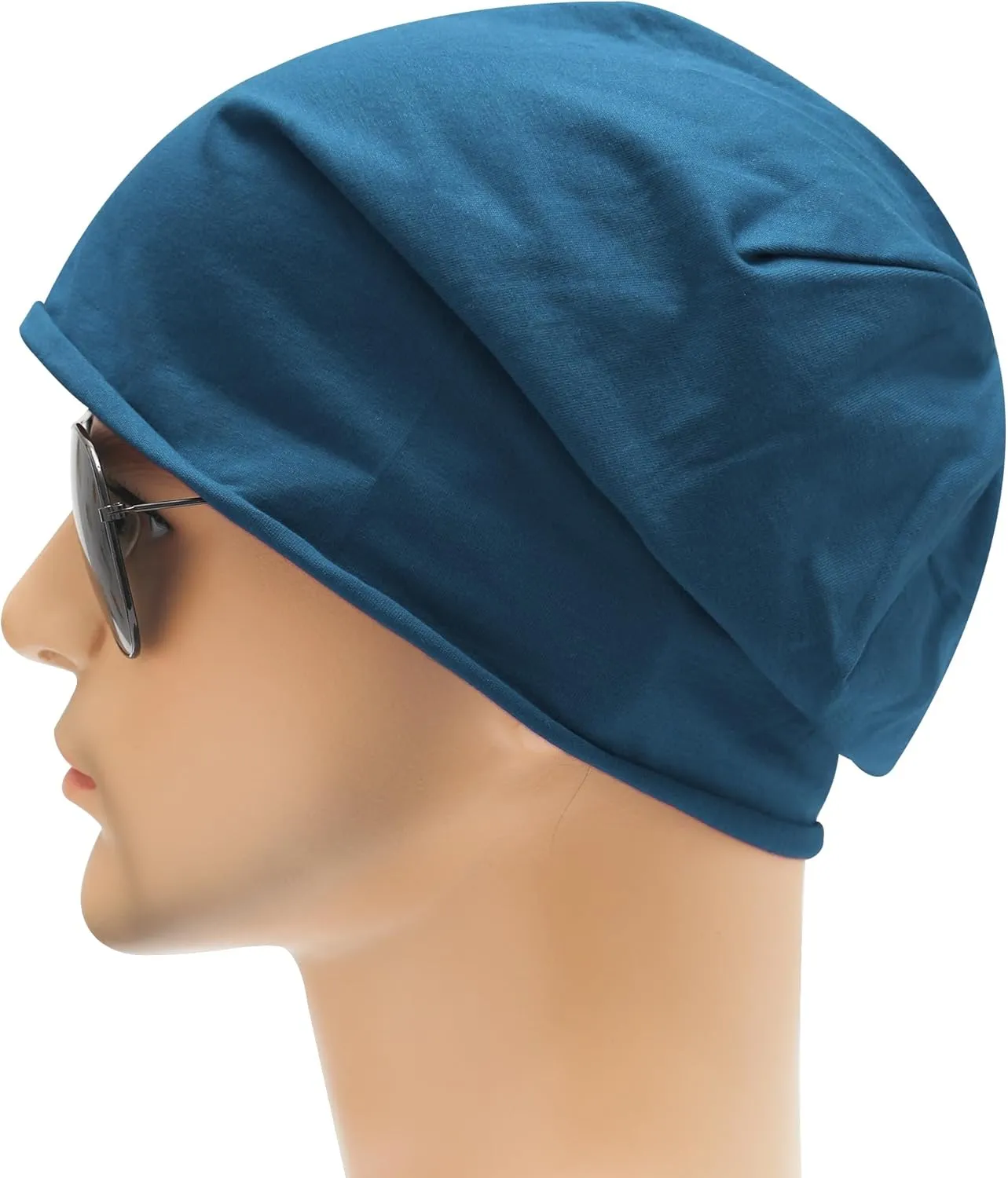 ZLYC Cotton Thin Slouchy Beanie Hat for Men Women Fashion Soft Stretch Knit Skull Cap