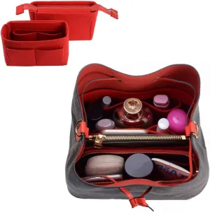 ZTUJO Purse Organizer, Bag Organizer, Insert Purse Organizer With 2 Packs In One Set For LV NeoNoe Noé Series perfectly